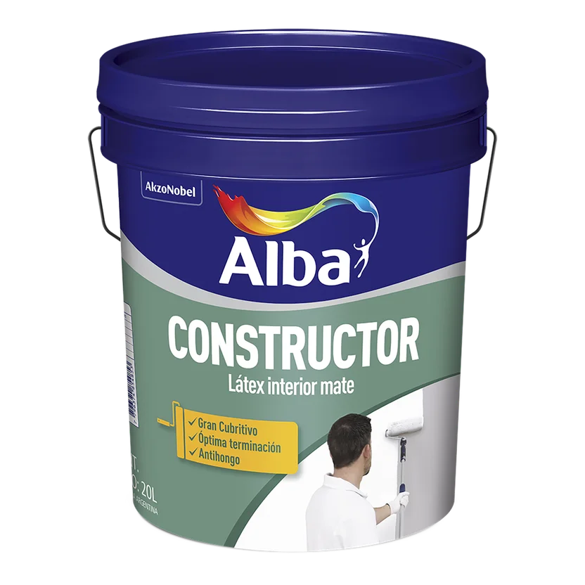 Pintura látex de interior blanco mate 4 L